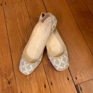 Tan Coach Flats
